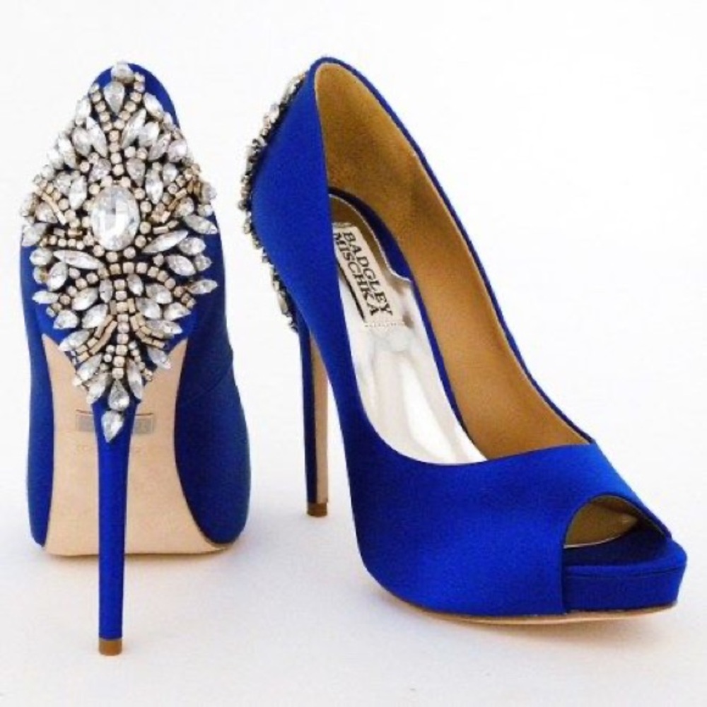 Badgley Mischka Kiara Royal Blue
Jeweled Heels